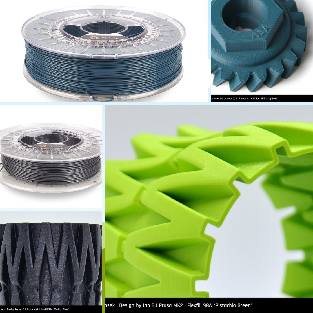 3DFilaPrint's tweet photo. New @Fillamentum Flexfill Vertigo Grey, Pistachio Green, plus the wonderful engineering filament ASA available in White Aluminium, Grey Blue and Anthracite Grey, all on our webshelf. Try some, you know your worth it!
#3dprinting #practical3dprints
https://t.co/qZzJjElqD4 https://t.co/jWRN5egK0d