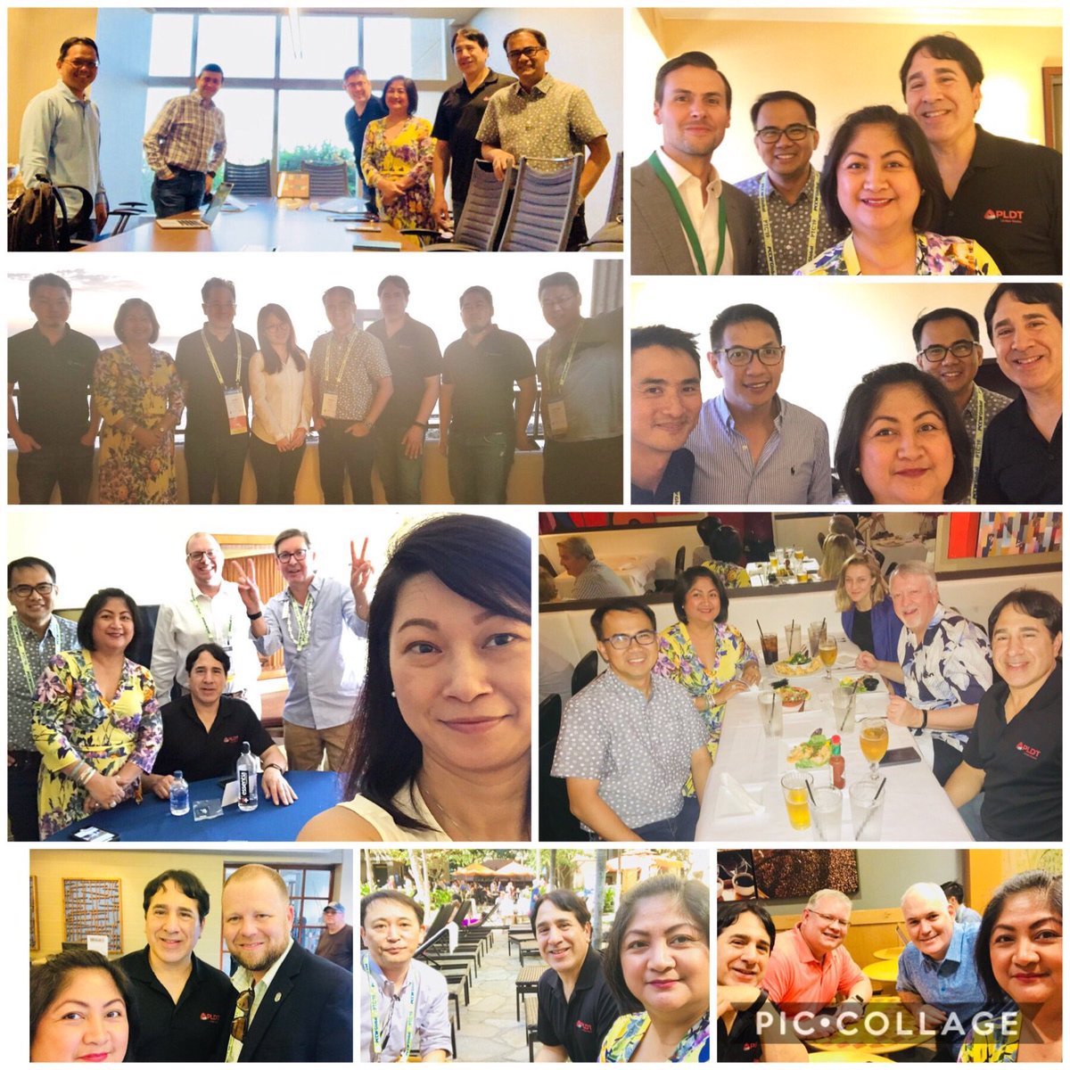 PLDTUS's tweet photo. #pldt day 2 at # ptc19 honolulu. pldt represented by vic tria @VTria_ rich ortega, roselle dela cruz & jeff mendoza met with delegates from limelight, h5 data centers, #zenlayer, gcx, gtt, apn, #artel, internet initiative japan & #masergy. #pldtus #pldtglobal #pldtenterprise https://t.co/HL0MysXZ3H