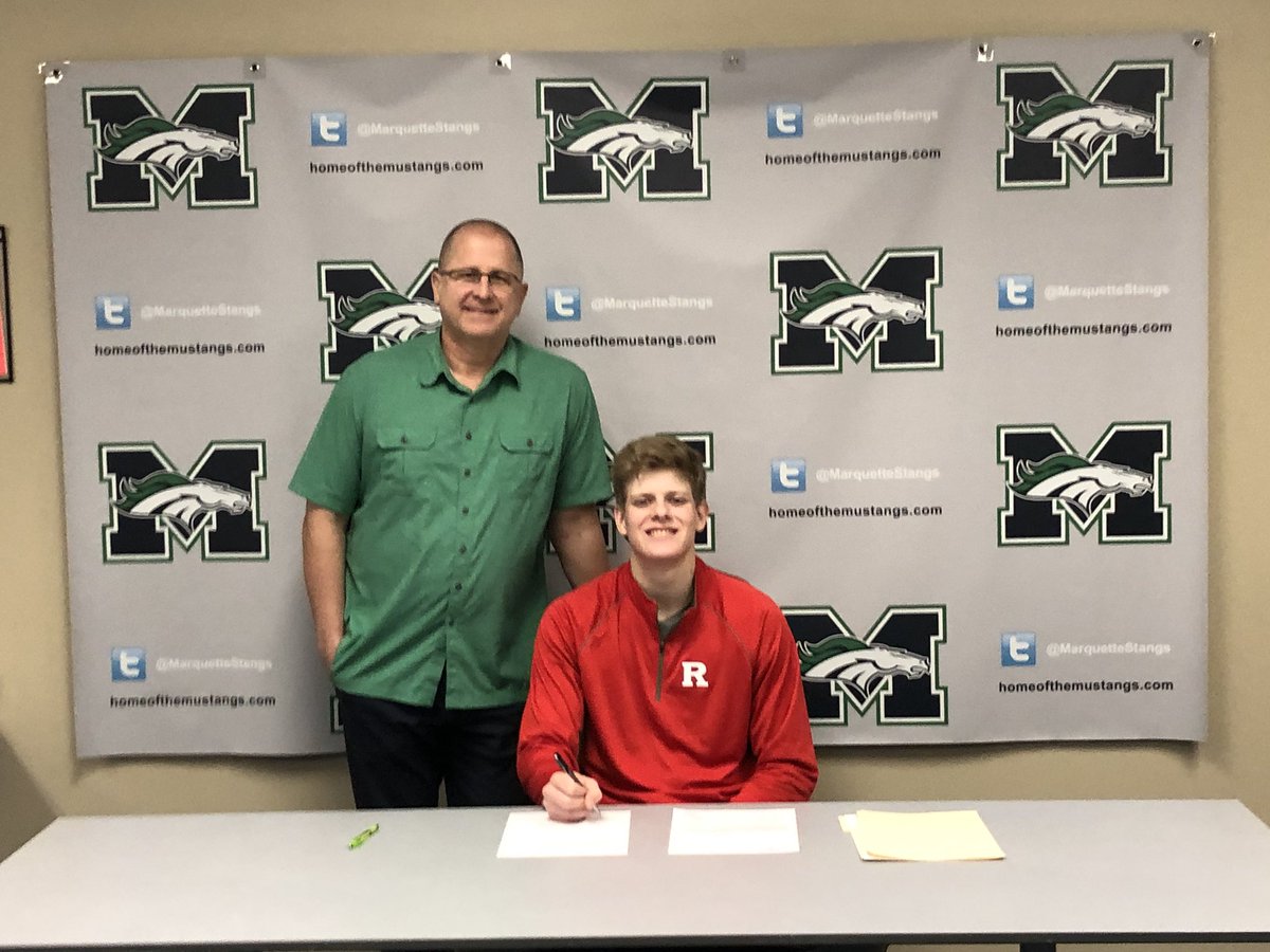 MarquetteStangs's tweet image. Congratulations to @MustangDugout’s Kyle Potthoff on signing his National Letter of Intent to play for @RutgersBaseball!  #mustangtoscarletknight