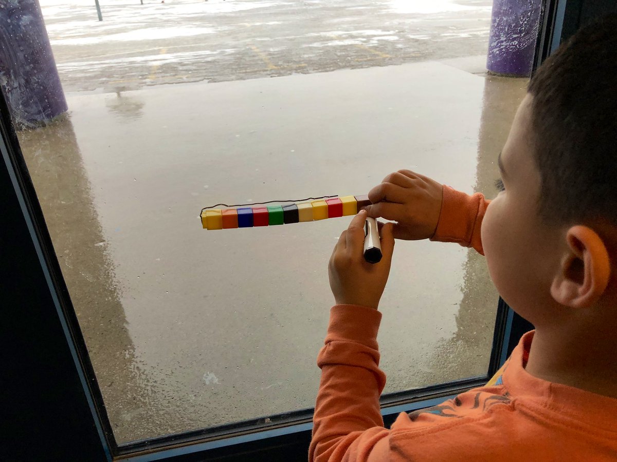MrsKaraMartone's tweet image. On a rainy January day, we decided to move our math lesson to the hallway where we used windows as vertical, non-permanent surfaces🌧 @WilfridJuryPS @TVDSBmath @TVDSB #verticalsurface #concrete #measurement #mathisfun #handsonlearning
