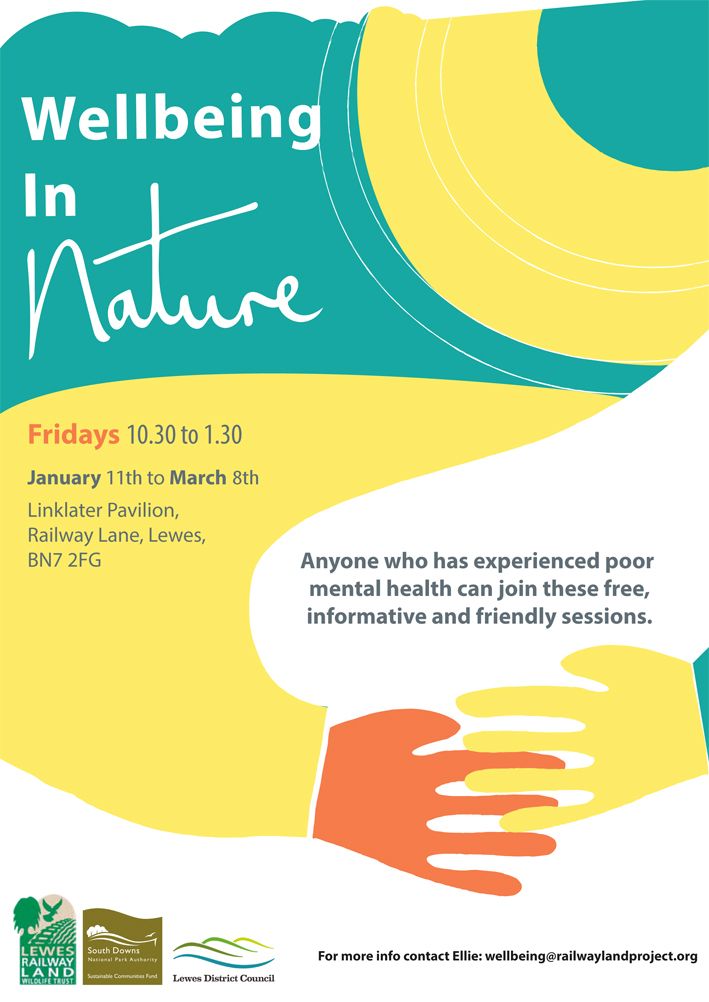 RailwayLand's tweet image. Anyone who wants to improve their wellbeing by connecting to nature is welcome to join Wellbeing in Nature on Friday, 24 January, from 10:30am to 1:30pm. We'll be looking at lichen, exploring sound therapy and carrying out our own desert island disk exercise. #wellbeing #lewes