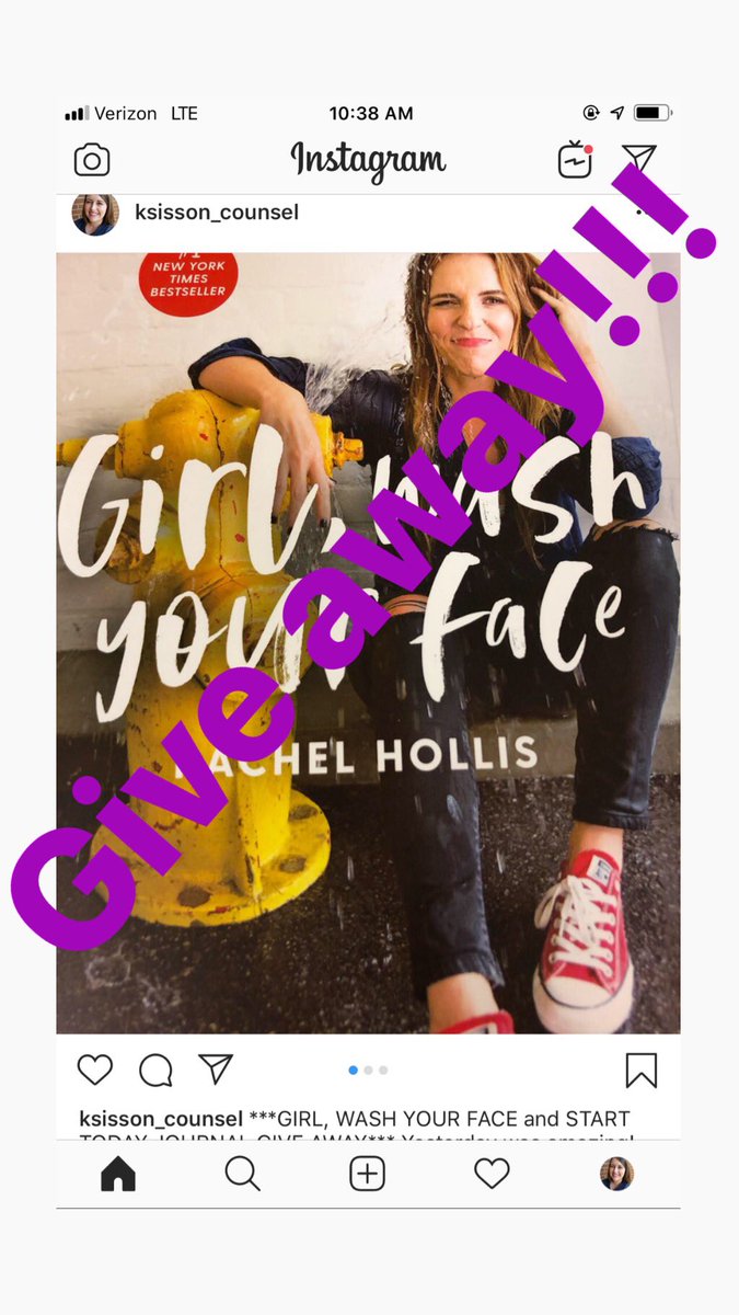 KSisson_Counsel's tweet photo. Head over to Instagram (ksisson_counsel) to see how you can win the book- Girl, Wash Your Face and the Start Today Journal!! https://t.co/pCJKWvo1J1