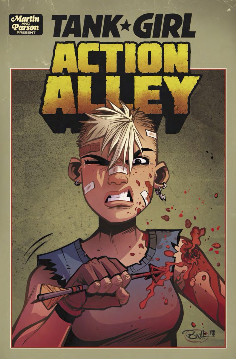 ComicsTitan's tweet image. Out today #NCBD! @TankGirlcomics: Action Alley #2 by @AlienMartian23 @blitzcadet! 

The Tank Girl universe begins here! The post-apocalyptic punk icon journeys into the wasteland, to discover the secret origin and noble-ish lineage of Booga and his race of mutant kangaroos!