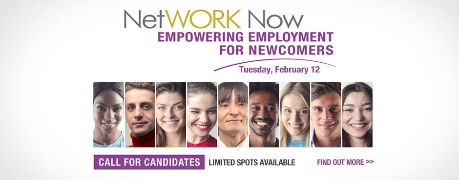 YESMontreal's tweet photo. New to Quebec? Looking to start your career? Join us Feb 12 for NetWORK Now: Empowering Employment, a FREE employment/networking event that brings together employers + qualified newcomers for networking &amp; matching activities. https://t.co/MRncAJitad  #WednesdayMotivation https://t.co/gASjw6MmGU