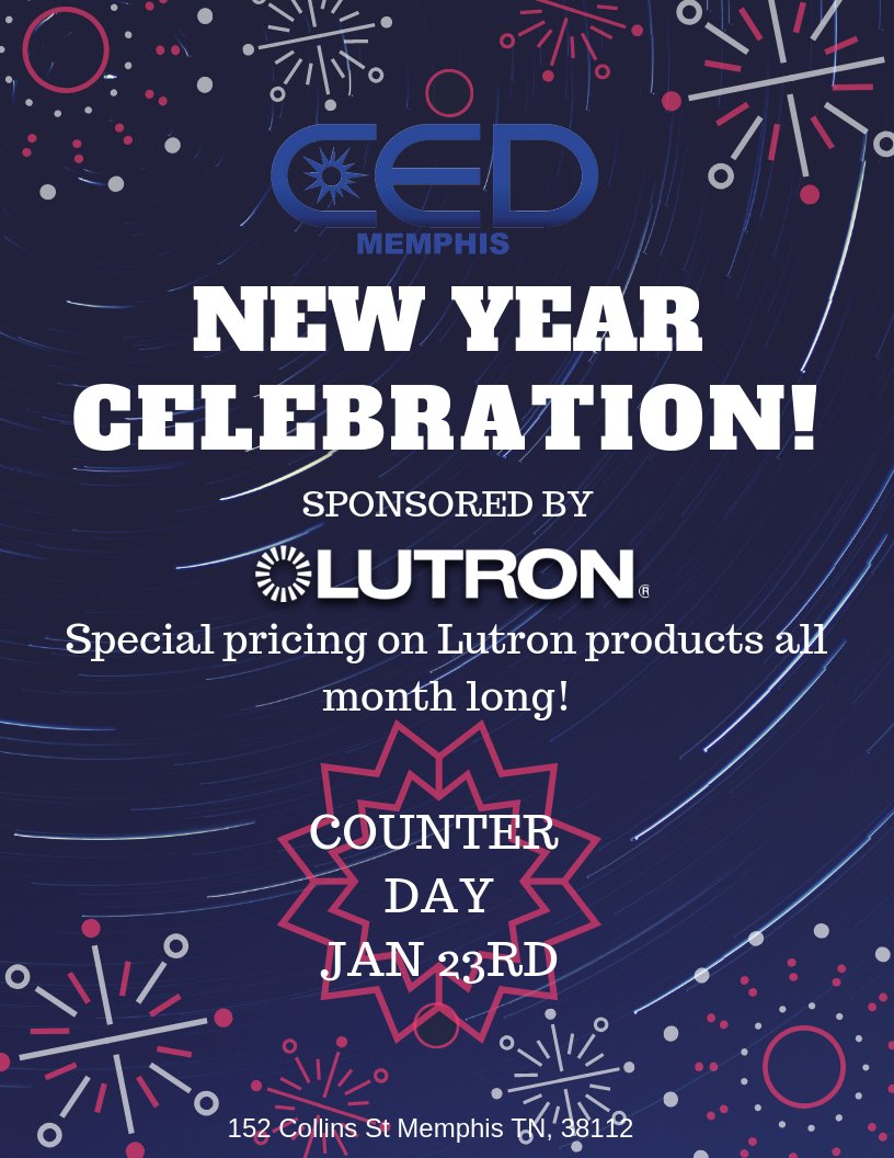 CEDMemphis (@cedmemphis) on Twitter photo Come in from the cold and rain and have lunch with us at our Counter day today. Sponsored by <a href="/Lutron/">Lutron Electronics</a> and <a href="/PerkinsEveritt/">Perkins-Everitt Lighting & Controls</a> We have good food, prizes and heating🙂Everything kicks off at 1130 see you there! Come in from the cold and rain and have lunch with us at our Counter day today. Sponsored by <a href="/Lutron/">Lutron Electronics</a> and <a href="/PerkinsEveritt/">Perkins-Everitt Lighting & Controls</a> We have good food, prizes and heating🙂Everything kicks off at 1130 see you there!