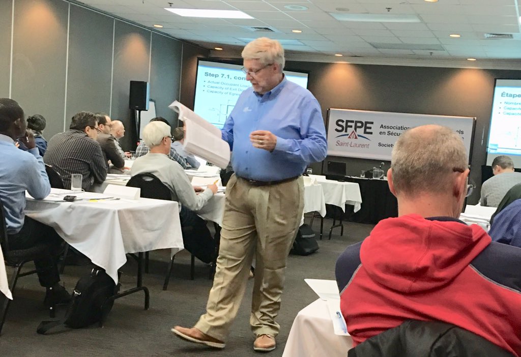 2ième journée de notre formation annuelle des pprofessionnels avec William Koeffel P.E. FSFPE à Montréal #SFPESTLaurent #SFPE #ProtectionIncendie #SecuritéIncendie