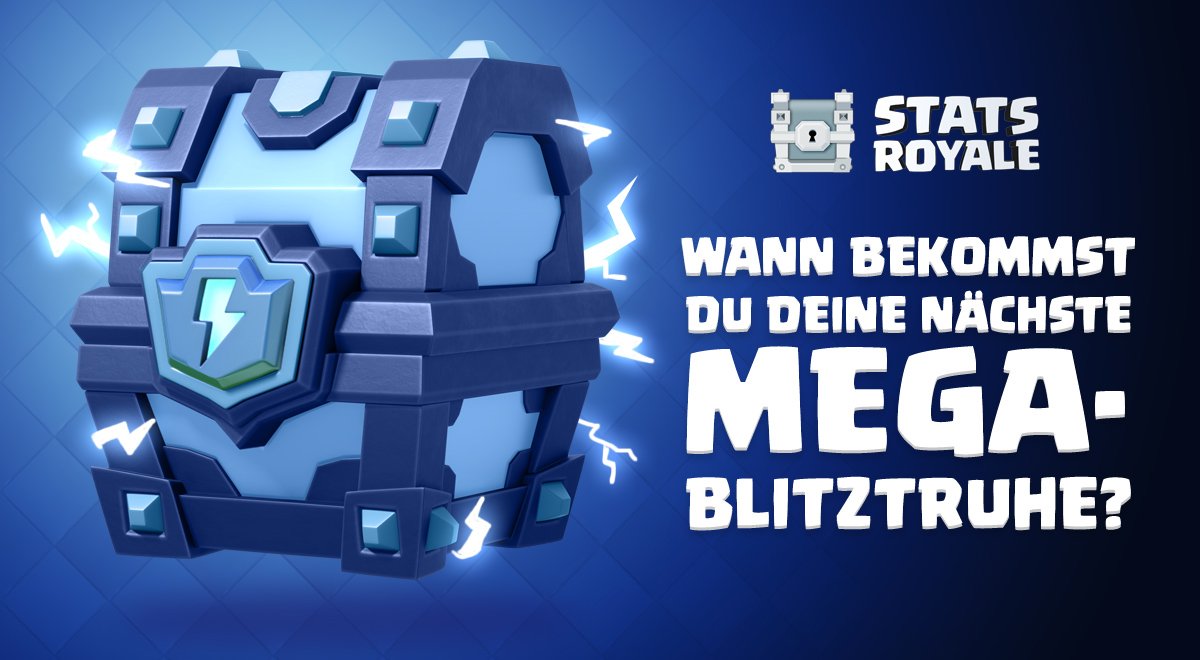 Wann bekommst du deine nächste ⚡Mega-Blitztruhe⚡? <a href="/statsroyale/">Stats Royale</a> weiß es! 🤩

Finde es heraus: statsroyale.com/de
