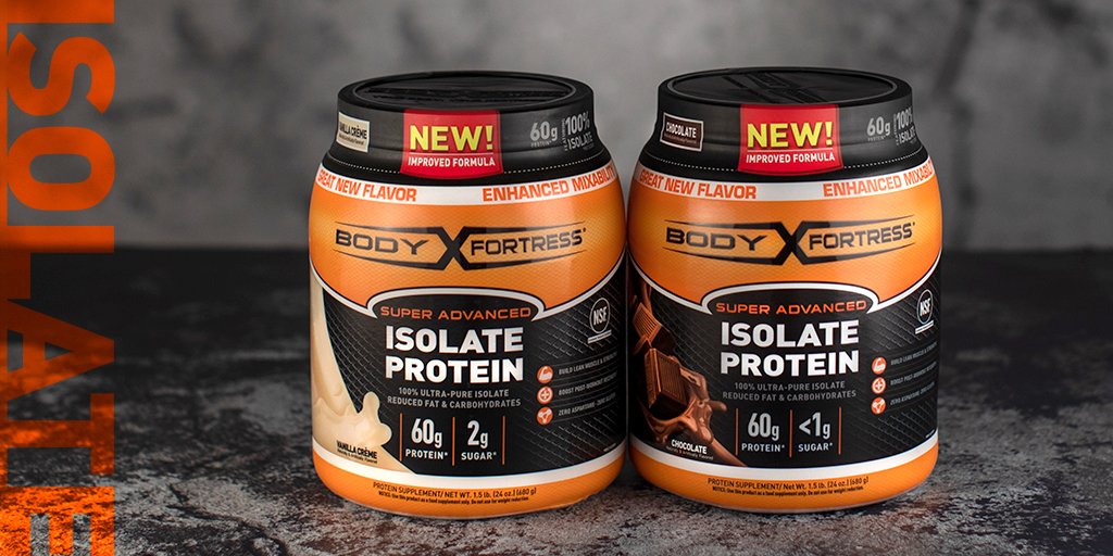 Check out our NEW! Isolate Protein powders. Same amount of protein with an improved formula featuring great NEW flavor and enhanced mixability.