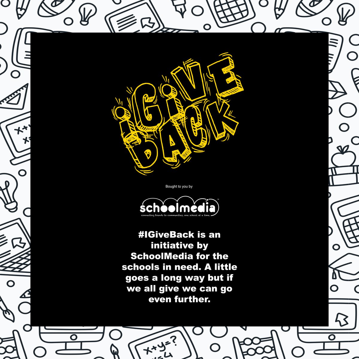 SchoolMediaZA's tweet image. #iGiveBack is our effort to help the youth! @GeminiMajor and @KingOfNations_1 (King Dube) will be accompanying us to give back and motivate the youth! 
A little goes a long way but if we all give we can go even further.