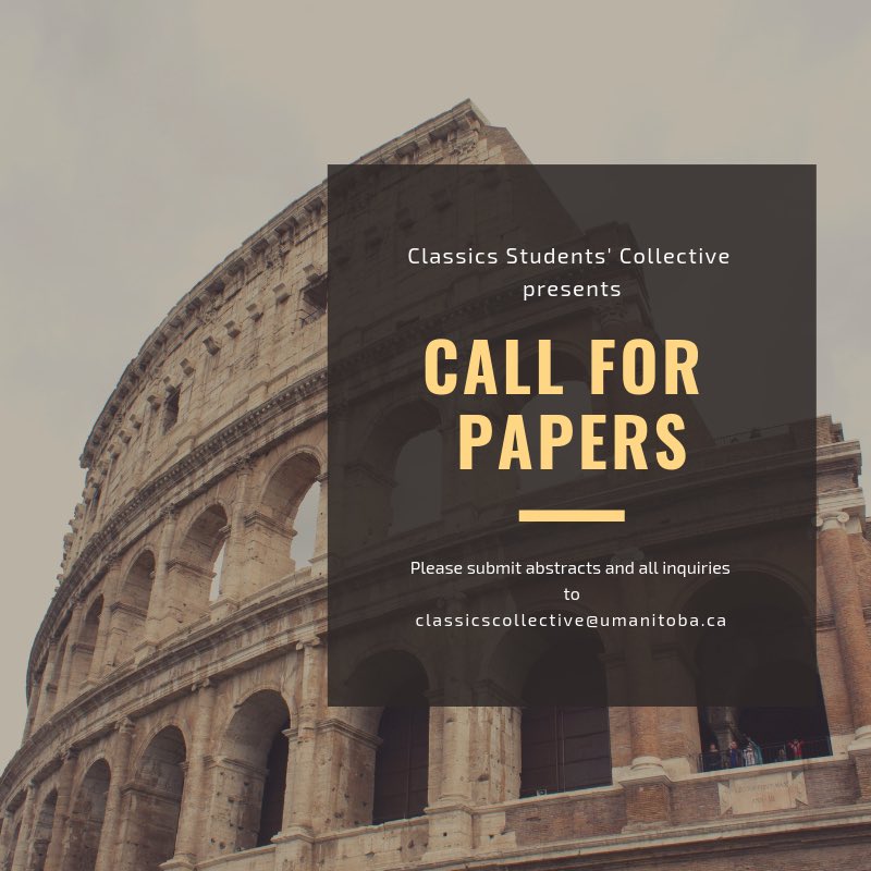 uofm_csc's tweet image. Χαίρετε, Salvete! Greetings, and welcome back to all students! The 6th Annual Student Conference on the Ancient Workd is coming up soon and we are now accepting paper submissions. Please see the thread below for details ⬇️⬇️ #umclassics #umanitoba