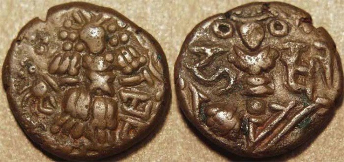 History_Mystery's tweet photo. INDIA, LOHARA KINGS of KASHMIR, Harsha (1089-1101) AE dinar
ObverseHighly stylized King standing facing, sacrificing at altar at left, legend at right in Sharada script: DevaReverseArdochsho (Lakshmi) seated facing in lalitasana~FACEBOOK
#HistoryEncyclopedia #CoinsOfIndia https://t.co/E8QBvEfODE