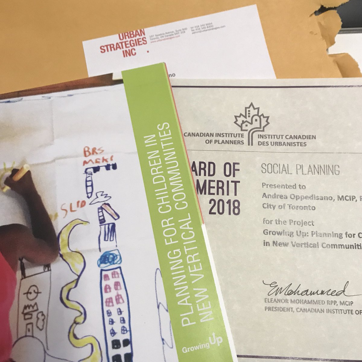 ampeakhour's tweet photo. Fond memories of working on #growingupTO with a smart, progressive group of planners/designers. Coincidentally I took them off my shelf as a reference for a new park just yesterday. Thank you @EmilyReisman for the snail mail. https://t.co/WNNJ1XaVLQ