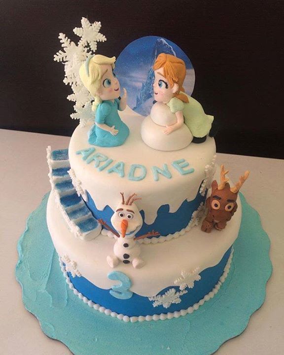 CocoLimonBakery's tweet photo. Frozen cake!! #cocolimon #ana #sofia #olaf #disney #sugarcraft #sugarart #libresoy #fondantcake #irapuato🍓 https://t.co/kgQgC8bO4e