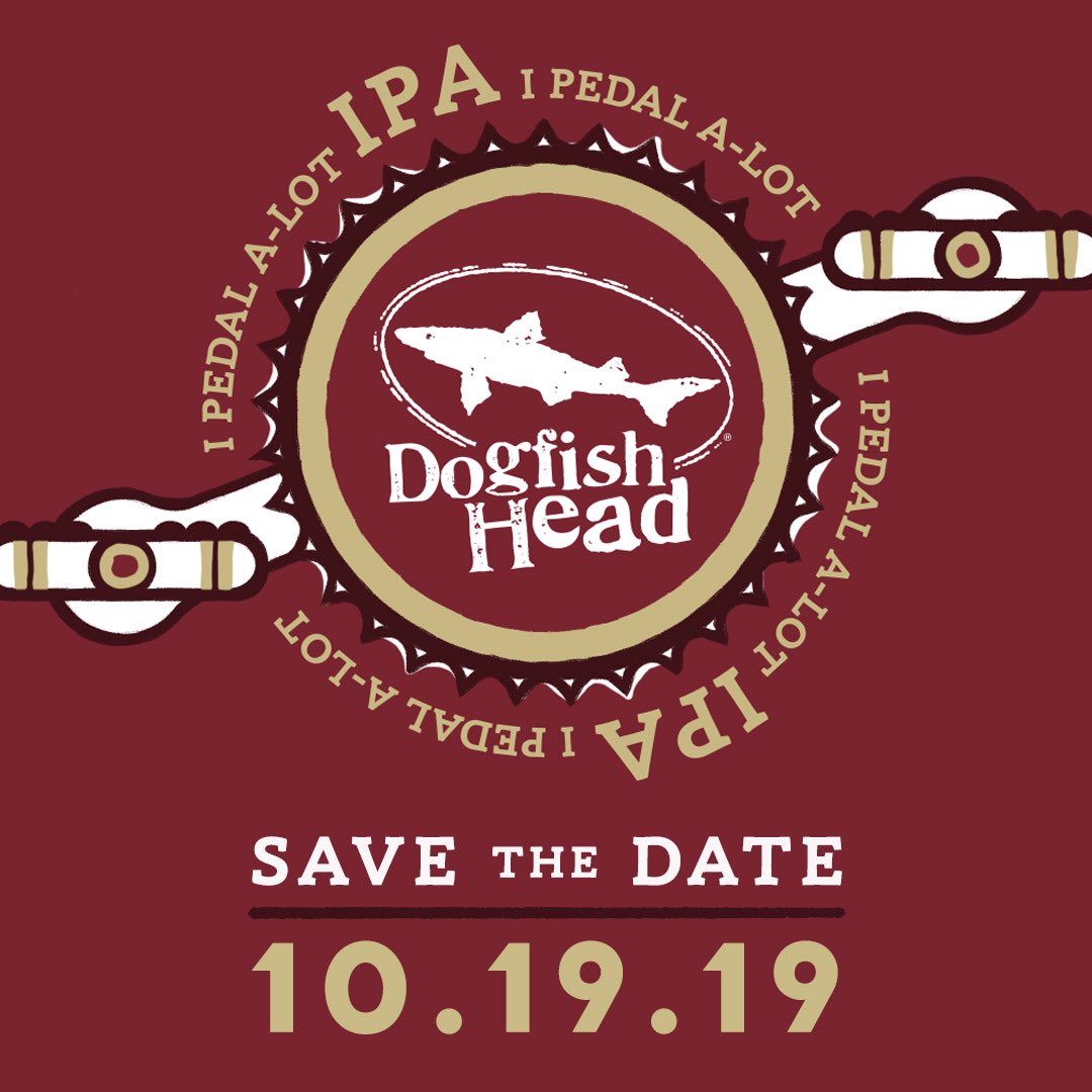 dogfishbeer's tweet photo. Mark those calendars ... the Dogfish I.P.A. returns Oct. 19! We're again teaming up with our friends @velo_amis to bring you a Dogfish Head experience on two wheels! Want to make sure you nab your spot? Registration opens May 15! π΄ββοΈπ»π΄ββοΈ #DogfishIPA #DogfishIPA2019 https://t.co/AuhofWIhDR