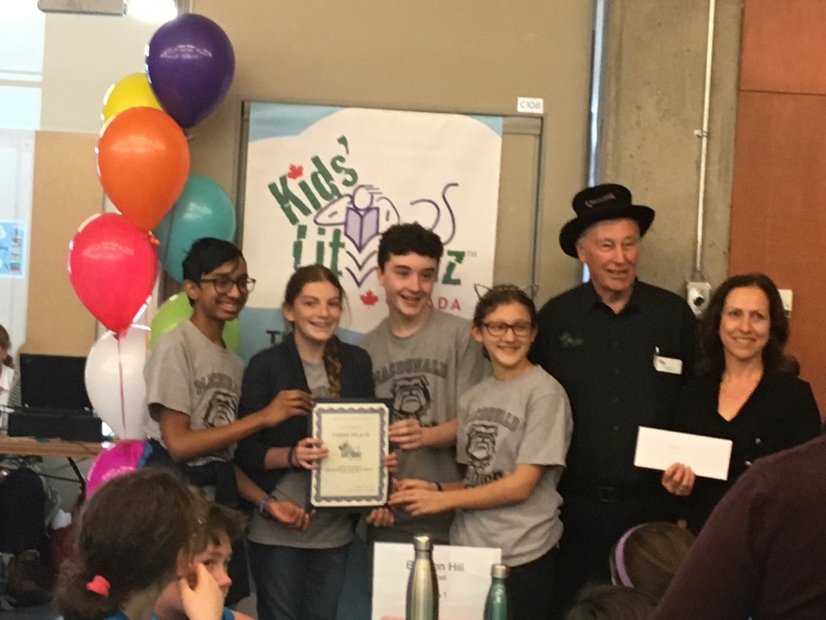 NesbittSuzanne's tweet photo. Congrats to ⁦@MacdonaldHigh⁩ ⁦@LBPSB⁩ and marvellous librarian Maria cavaiuolo for winning kids Lit quiz Canada #thesportofreading https://t.co/USeJ9gLsvt