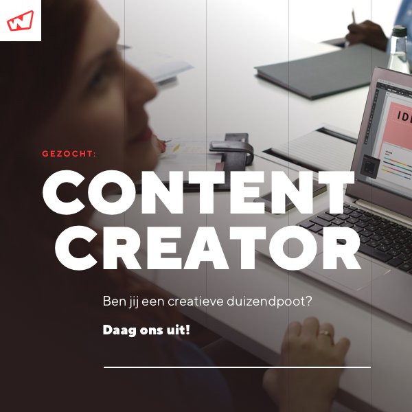 Webtraders's tweet image. Leef jij van een dagelijkse dosis social media? Ben jij handig met video- en fotobewerking? Durf jij zelf initiatieven te nemen? Solliciteer dan nu op onze #vacature voor Content Creator! Parttime, dus ideaal als leuke bijbaan naast je studie. bit.ly/2AZ4PCY