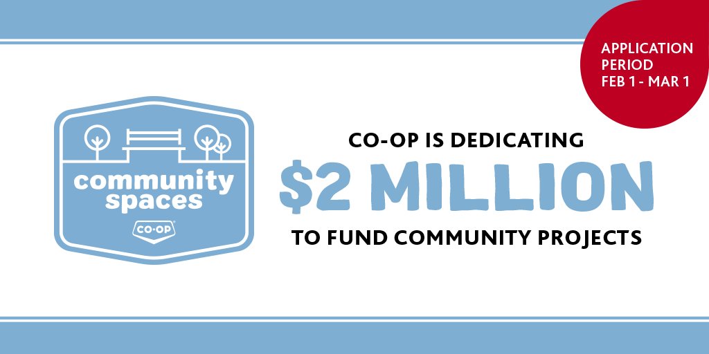 CoopCRS's tweet photo. It’s almost time to apply for Co-op Community Spaces! Applications will be accepted Feb.1 – Mar. 1. https://t.co/TXXocXNT44 https://t.co/CjwVUTnUrf