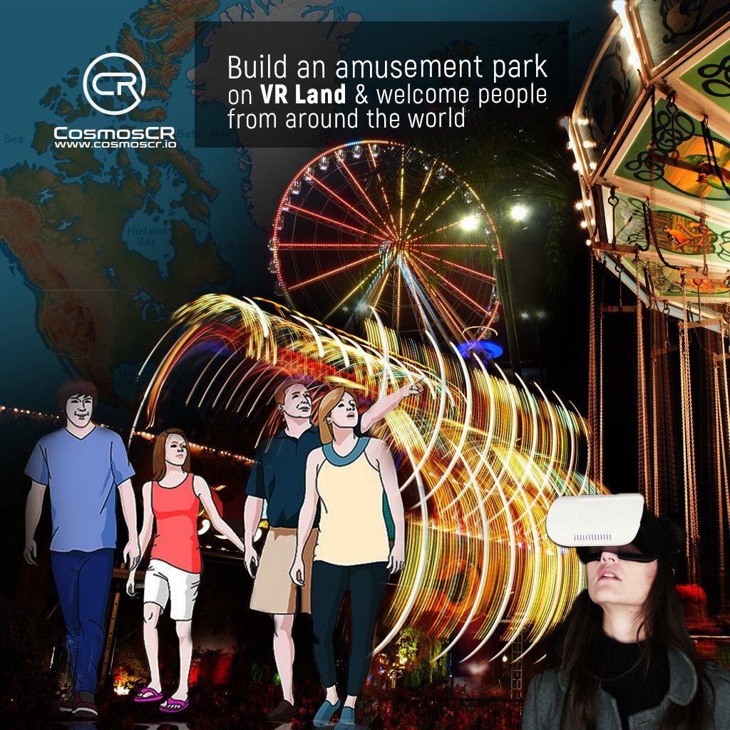 _CosmosCR's tweet photo. Buy a virtual land parcel, build an amusement park featuring rides, games &amp; virtual environments and welcome people from around the globe to enjoy them in VR. 

#VR #VirtualReality #LandParcel #Metaverse #Bitcoin $BTC $ETH $CYBR #RealEstate #NFT https://t.co/EzHcTndfVM