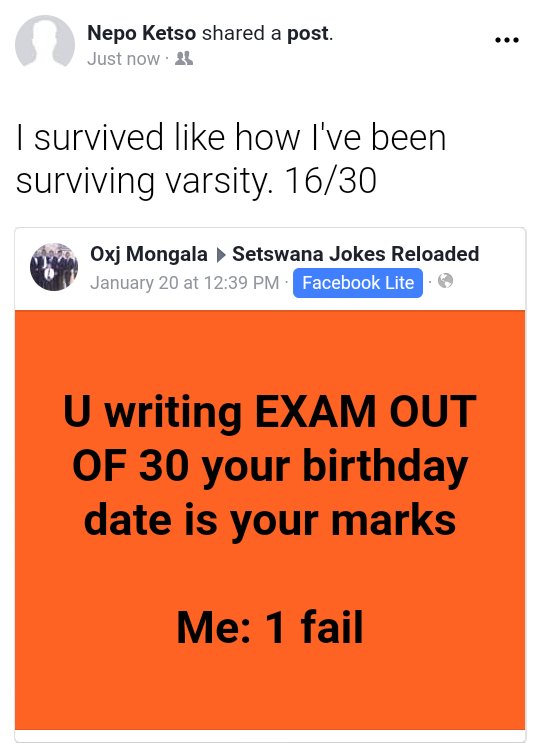 Nepo_Verb's tweet image. Duck and diving the system.
#studentlife #varsityproblems