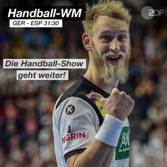 Läuft halt einfach, <a href="/DHB_Teams/">DHB_Nationalteams</a>! 👏🙌 #ZDFhandballWM