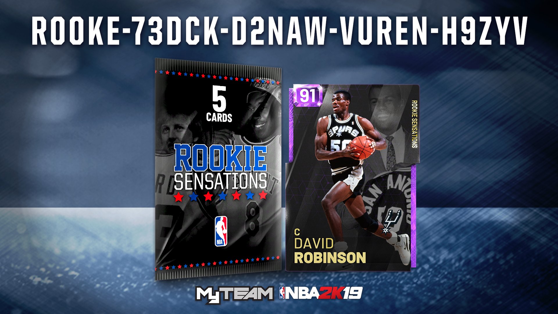Nba 2k Myteam Rookie Locker Code Get A Shot At Amethyst David Robinson And Other Big Name Rooks Available For One Week T Co M966krclke Twitter