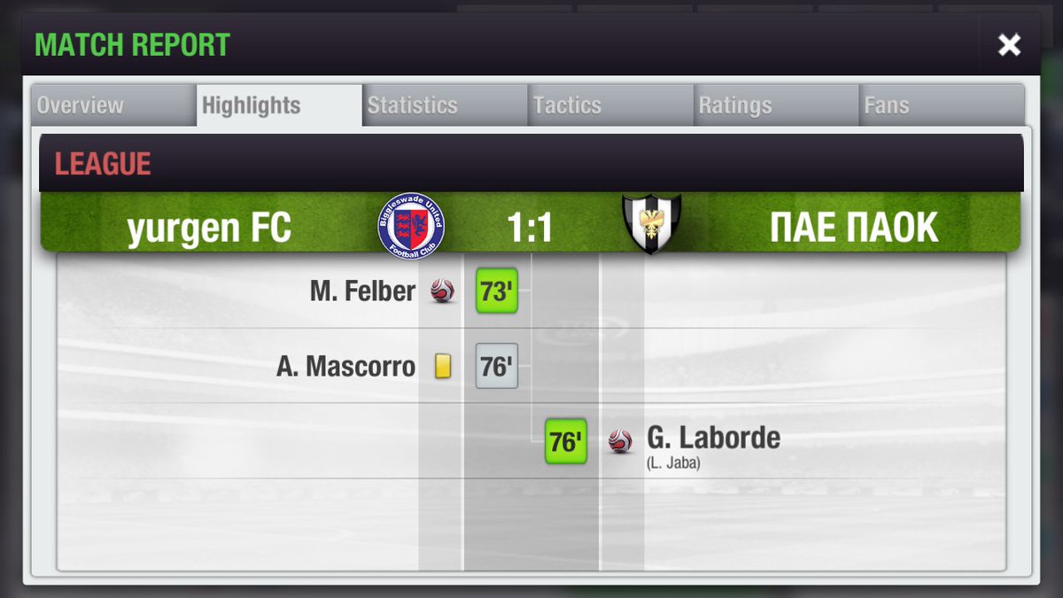 PAOK_FC4's tweet photo. Yes the stats may suggest that this was meant to be a draw but I'm gutted honestly with the result. He made 1-2 chances the whole game based on the "live" match and I lost two huge chances but he scored with ease, good thing is we equalised quickly and we didn't lose!
#PAOKFC #TE https://t.co/G62wEIP7ur