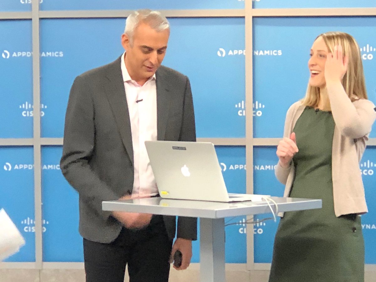 AppDynamics's tweet photo. A demo of AppDynamics’ new serverless agent for AWS Lambda is happening now on #AppDTransform! Watch here https://t.co/AobyazFzbz and learn more on our blog https://t.co/Yc0PcxgSM7 https://t.co/j34gYSPg7V