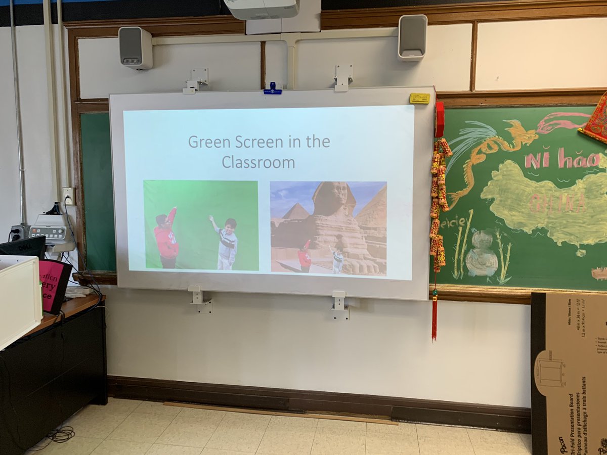 tiffanysorto0's tweet photo. @slpasbury and @kristahorowitz teaching us how to use green screens in the classroom! They are inspiring our students with video editing effects and imbedding it into daily instruction! #NextLevelAPSD @APSuperGray @Asbury_ParkSD @svelaz79 @Jackson__Lauren https://t.co/q3KZ0mt3FY
