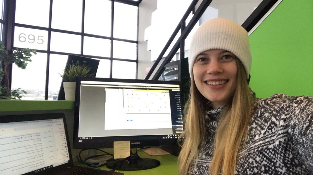 SignageV's tweet image. My name is Hannah and I am the person behind the posts! I am the Receptionist and the first person you see walking through our doors! 

I work with the Marketing department and the Accounting department! I love working here and the people I work with!