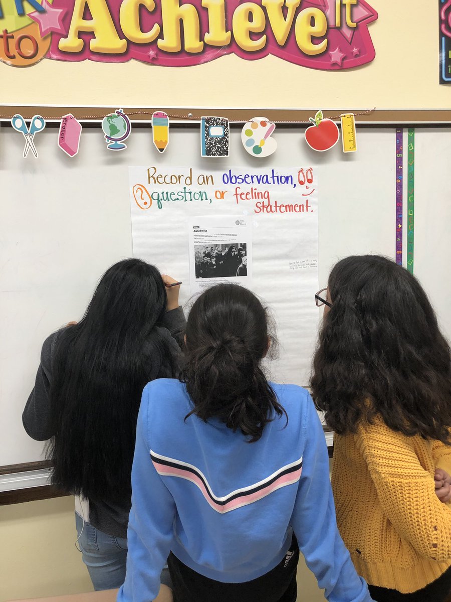 MTMattiace's tweet image. Happening now: Period 6 Gallery &amp;amp; Response Tour through the tragedies of the Holocaust. #WeeLearn #7thGradeRocks #empathy @WeehawkenTSD @FAmato53 @RobFerullo4 @WeehawkenVP