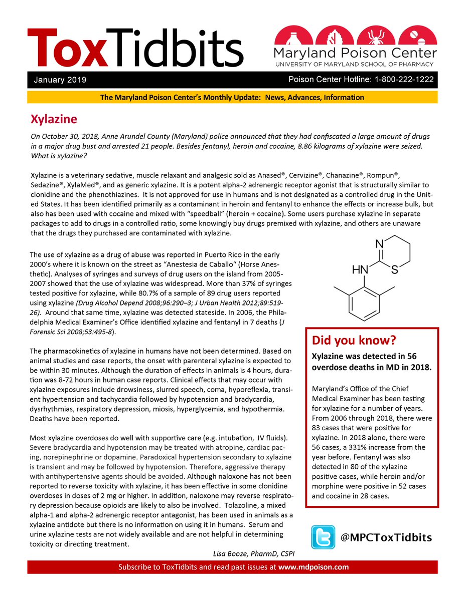 MD Poison ToxTidbits tweet media