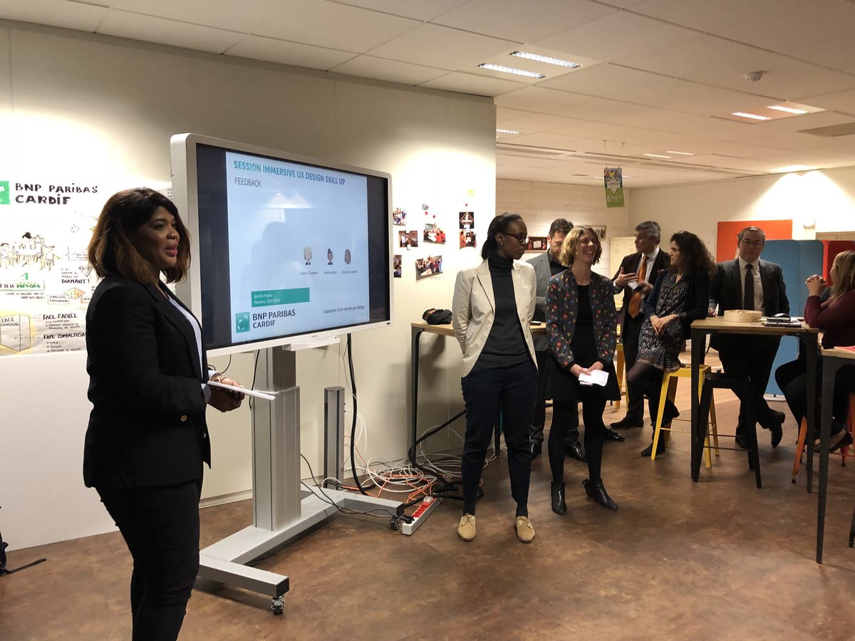 Nathaliedore's tweet image. Very impressed by our @bnpp_cardif colleagues, the first « skillupers » of our 3 months re-skill program with @GA! After 3 months of hard work: new skills, new mindset, and they seemed very happy about the experience. They made my day! #hr #engagement #goodplacetowork #newskills