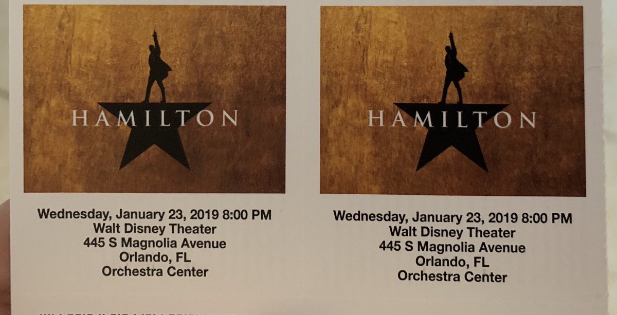 Tonight we are seeing a little show called #Hamilton @DrPhillipsCtr #musical #bway #broadwayacrossamerica #fairwindsbway #orlando #waltdisneytheatre