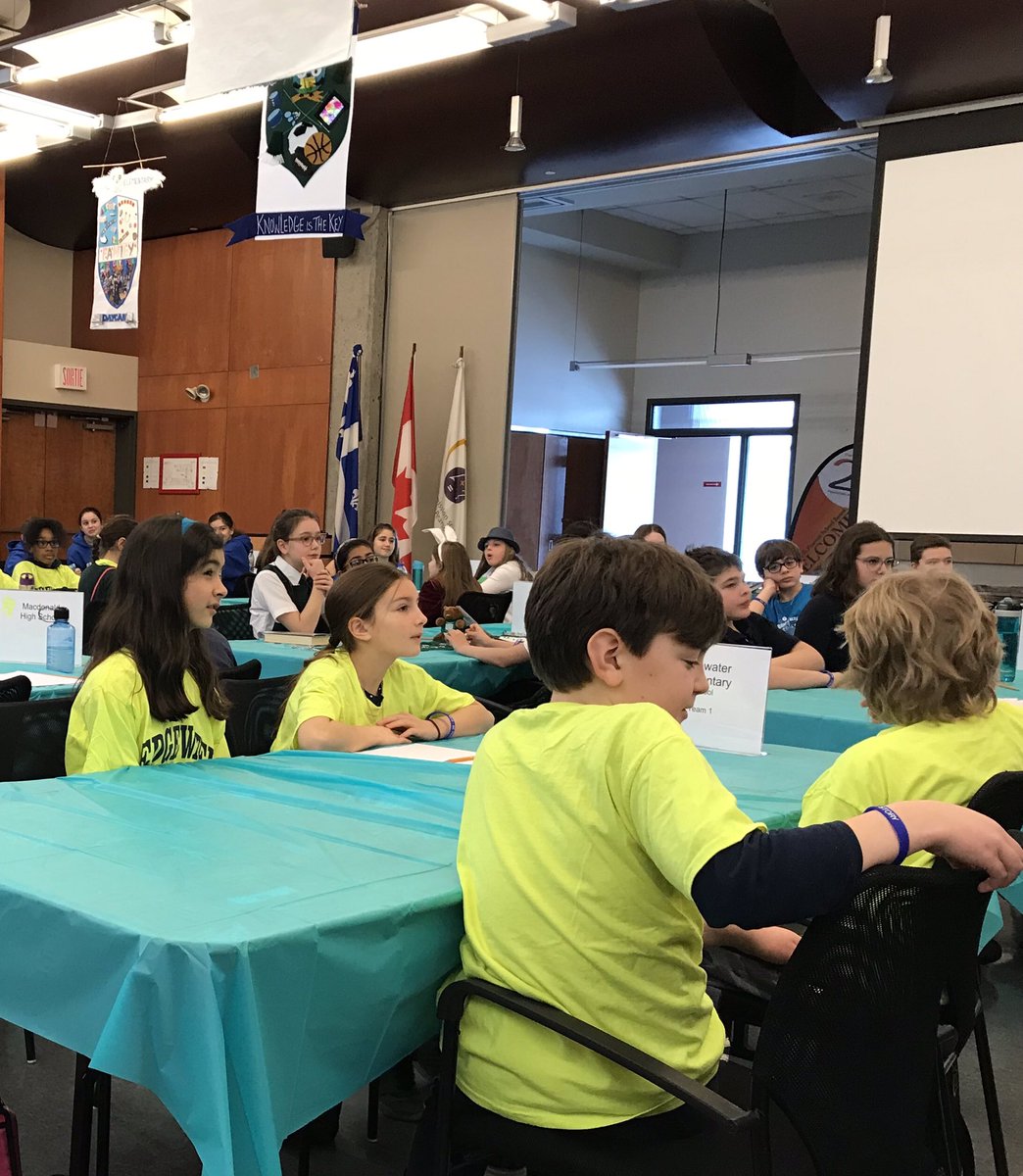 Lamothesfive's tweet photo. Mrs Randle and I are so proud of all of our Bookworms, who competed in the first edition of the Montreal heat of the @kidslitquiz_ca  . They were competitive, worked well in their teams, and some even volunteered at the event! Our hearts are bursting! #bookworms https://t.co/5uuNf31vVC