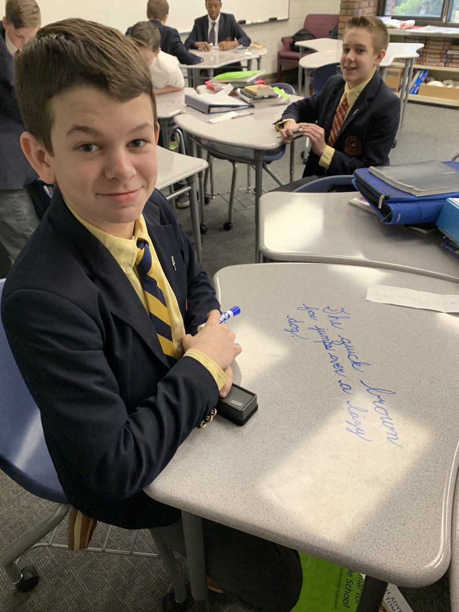 sarahochap's tweet image. More cursive work today! #bringbackcursive #pangrams