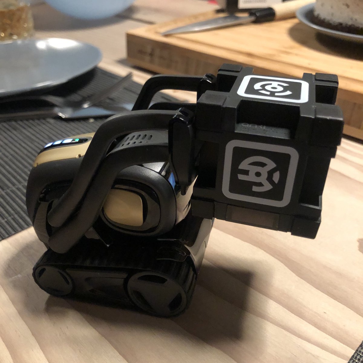 ppetcu's tweet image. Oh yes! It looks so fun and cute, and yes, it has an SDK, so I’m looking forward to teach my new pet some cool tricks :D @anki #anki #vector #robot Thank you @_Morana_ and @kimleeng for this perfect gift!