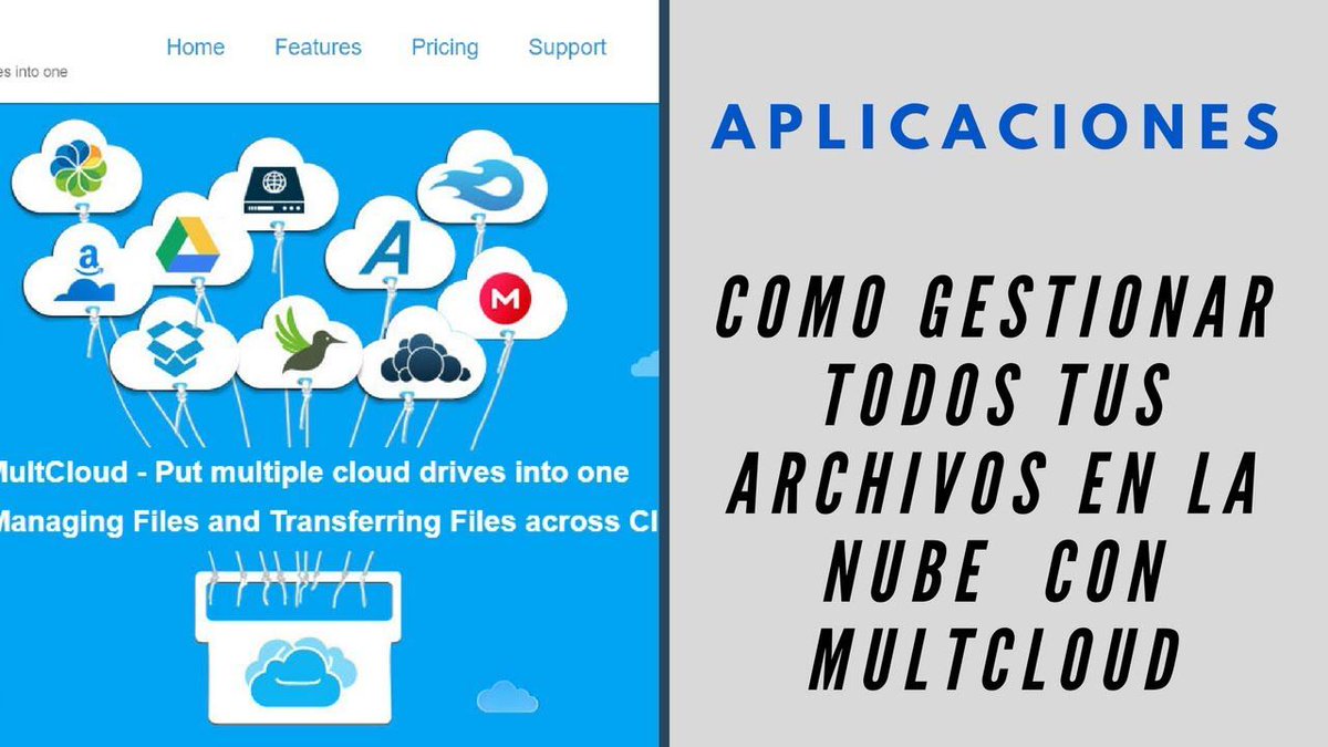 cad2x3's tweet image. Como Gestionar Todos Tus Archivos en La nube con #MultCloud buff.ly/2I1gLZV