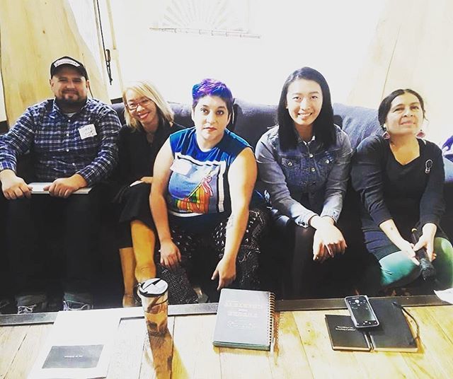 PuroChingonColl's tweet photo. Art as activism panel from the @larazaforliberation #decolonize #austin #unconference 💯💯#texas #pocartists #purochingoncollective #latergram | Photo courtesy of @papi_churr00 https://t.co/d2ALE0xw0k