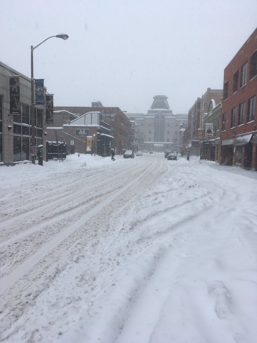 Streets are a mess everywhere. Adjust your drive time and slow down. Don’t forget to clear snow away from your taillights too, so people can see your signal and brake lights. #otttraffic #OttWeather #ShareYourWeather