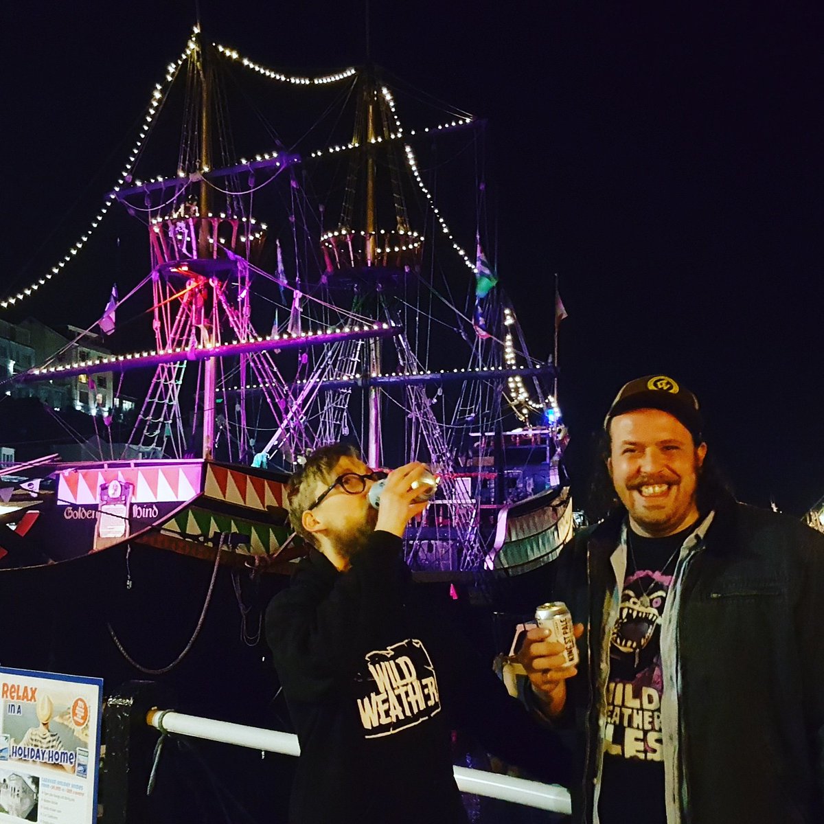 WildWeatherAles's tweet image. Wild Weather have landed in Brixham, Devon! JD @WildWeatherJD and Chris @WildWeatherCP are collaborating with @BrixhamGin on Thursday, take over the taps The Pursuit of Hoppiness Exeter Thursday night, and bash out a brew with @NewLionBrewery on Friday! Stay tuned!