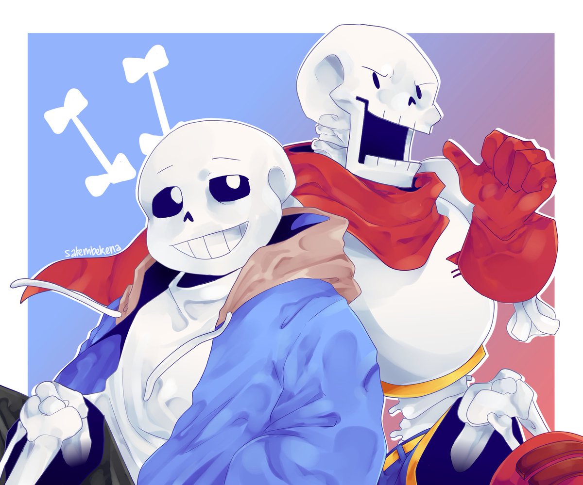 19 Vs 16 Redrawed My First Fanart For Undertale Owu Undertale Sans Papyrus Fanart