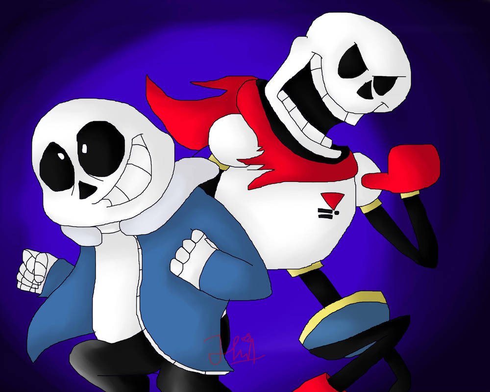 19 Vs 16 Redrawed My First Fanart For Undertale Owu Undertale Sans Papyrus Fanart