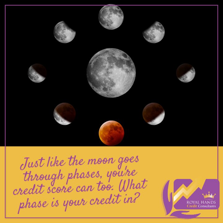 RoyalHandsCC's tweet photo. 🌙Is the phase of your credit trending up or trending down?

Let us help call 412-249-8414

#credit #RoyalHandsCreditConsultants #HillRealEstateGroup #goals #transunion #experian #equifax #bloodmoon #moon #eclipse #solor #creditcards #dunandbradstreet #pittsburgh #money #save https://t.co/9SIeryTKK7