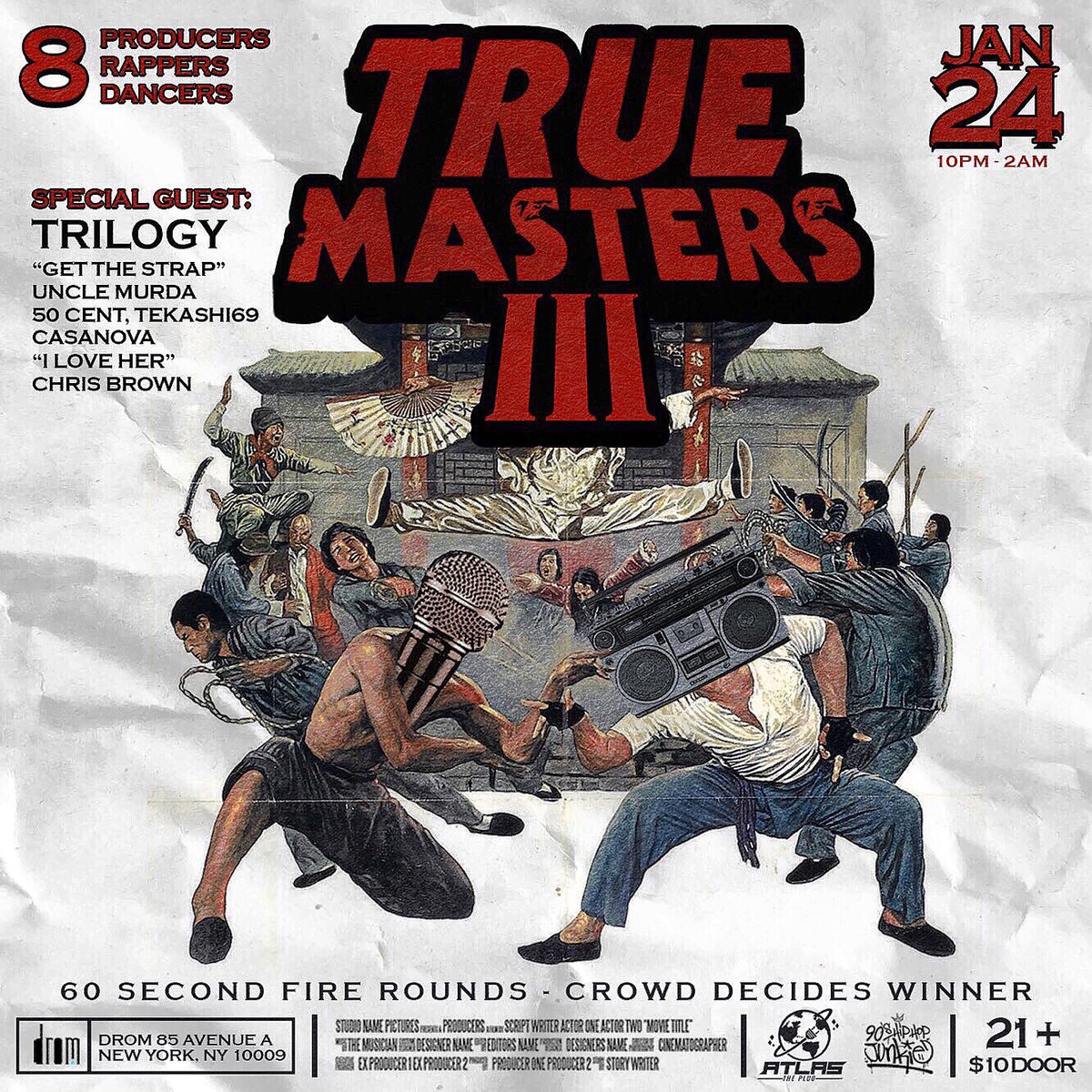 DJMikeNasty's tweet photo. Tomorrow I’ll be competing in the @truemastersshow with special guest Platinum Producer @TrilogyMuzik powered by @AtlasThePlug 💥 

Come through and support. 8 Producers 8 Artists 8 Dancers battle. Tournament style ⚡️ https://t.co/owl9ceiOGj