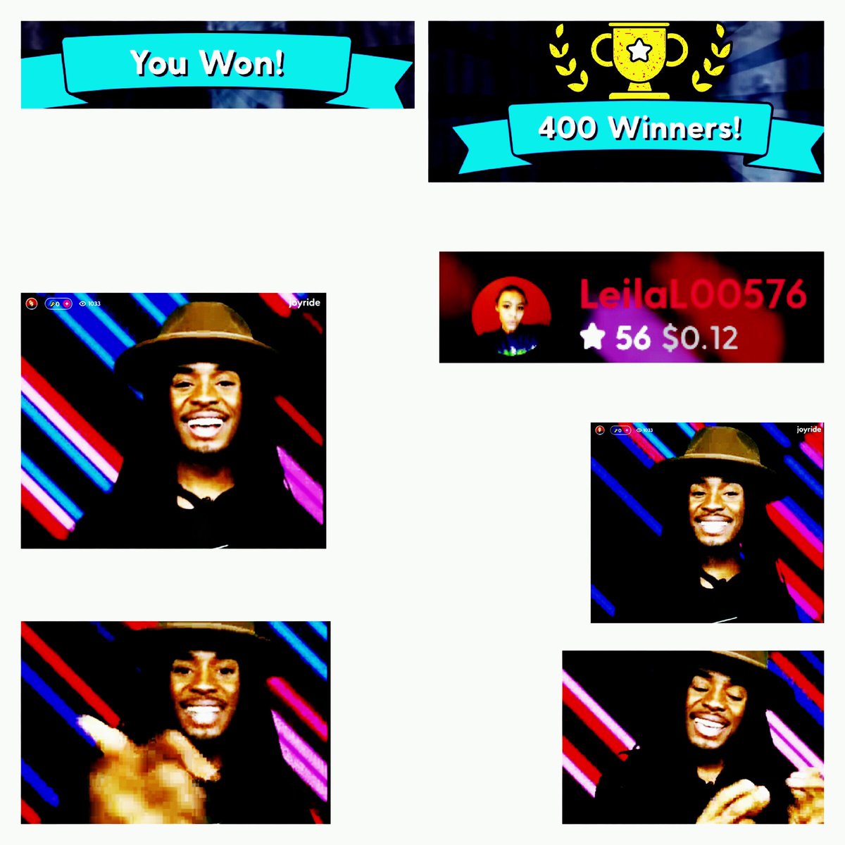 Leila_L5's tweet photo. Hi everyone not too long ago I have been playing my fave trivia game @onjoyride and my hero @IamRubasworld hosted a game topic called TopPop and I got lucky to the point where I won and RUBA is my miracle worker. #rubawilson #rubasworld #onjoyride #joyride #princeofhosting #host https://t.co/VyIu1LCj15