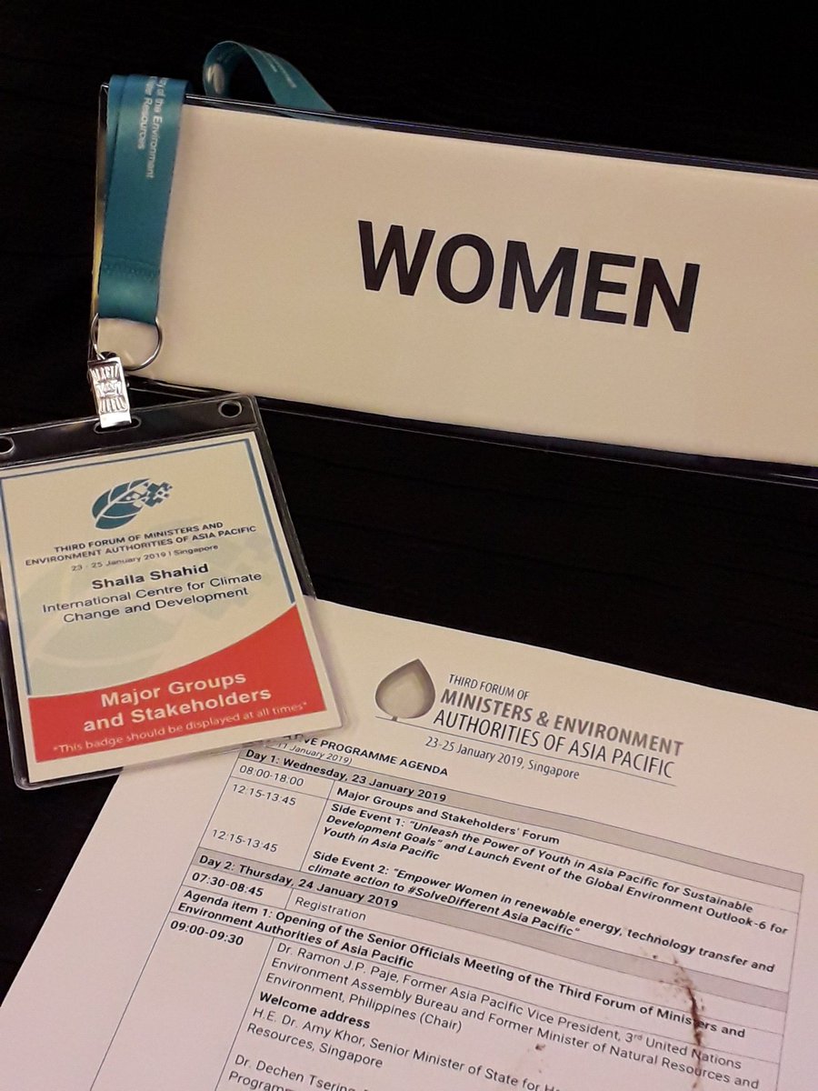 shailashahid's tweet photo. Empower women in #renewableenergy #technologytransfer  #ClimateAction to #SolveDifferent #AsiaPacific. Glad to represent @Women_Rio20 in 3rd Ministers Forum of Environmental Authorities @WGC_Climate @bridiekatie @WECF_INT @lean @WEDO_worldwide @SaleemulHuq @krisoks #Solutions4all https://t.co/Ez6vq2bhlr