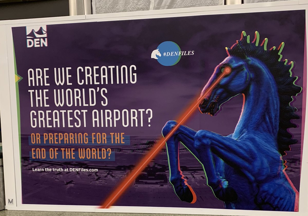katherinesalom's tweet image. The Denver Airport playing into the Illuminati rumors during their construction is literally the best thing ever😂 Really looking forward to the remodeled lizard people’s lair🦎 #denfiles