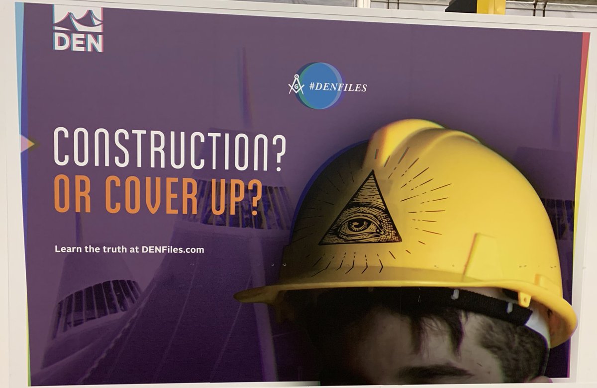 katherinesalom's tweet image. The Denver Airport playing into the Illuminati rumors during their construction is literally the best thing ever😂 Really looking forward to the remodeled lizard people’s lair🦎 #denfiles