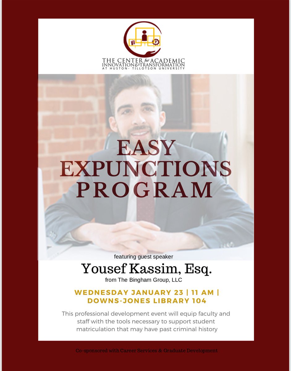 HT__CAIT's tweet image. Because #weareYOU and #weareIDEAL ...it is a top priority in supporting students with judiciary issues successfully matriculate through college ⚖️ @HustonTillotson @binghamgroup #easyexpunctions #HTCAIT