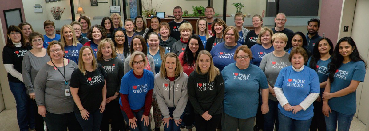 NDE_GOV's tweet photo. The Nebraska Department of Education is incredibly fortunate to work with so many dedicated Nebraska public school teachers, administrators and staff everyday. We love supporting our students and we love public schools! #ILovePublicSchools @NElovesPS https://t.co/KuRYTt4M9n